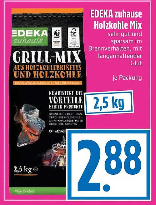 EDEKA zuhause Holzkohle Mix