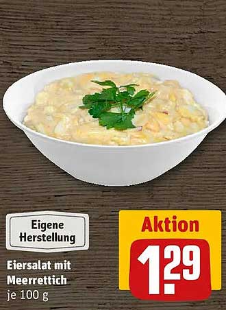 Eiersalat mit Meerrettich je 100 g