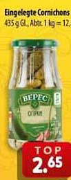 Eingelegte Cornichons 435 g gl., Abt. 1 kg = 12...
