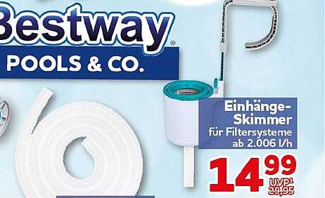 Einhänge-Skimmer für Filtersysteme ab 2.006 l/h
