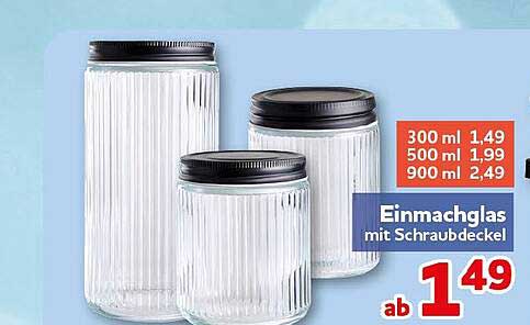 Einmachglas mit Schraubdeckel