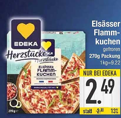 Elsässer Flammkuchen gefroren 270g Packung
