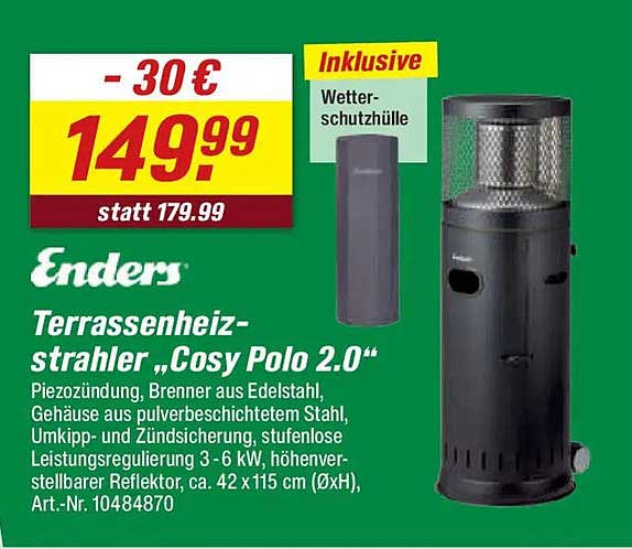 Enders Terrassenheizstrahler „Cosy Polo 2.0“