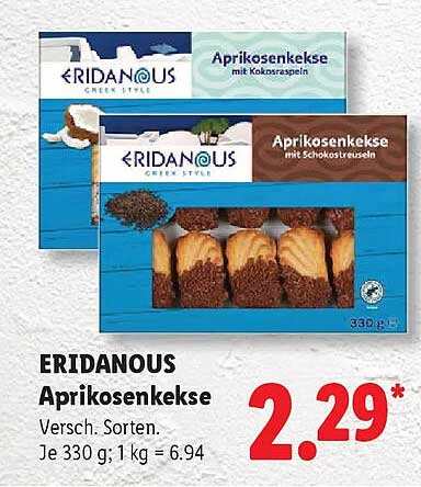 ERIDANOUS Aprikosenkekse