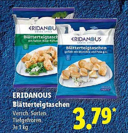 ERIDANOUS Blätterteigtaschen
