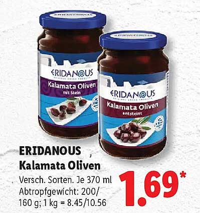 ERIDANOUS Kalamata Oliven