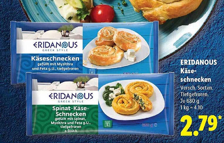 ERIDANOUS Käse-schnecken