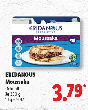 ERIDANOUS Moussaka