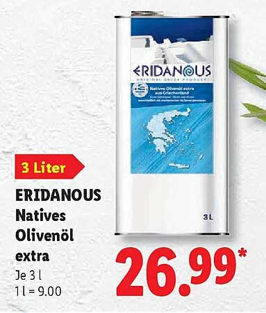 ERIDANOUS Natives Olivenöl extra