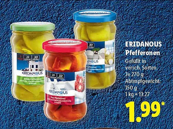 ERIDANOUS Pfefferonen