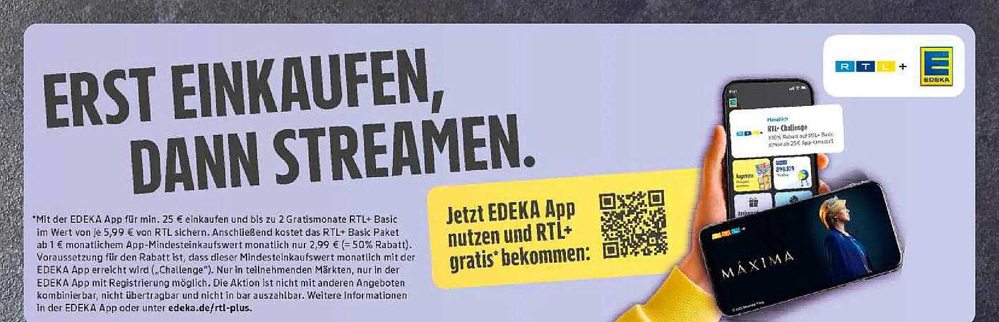 ERST EINKAUFEN, DANN STREAMEN.
