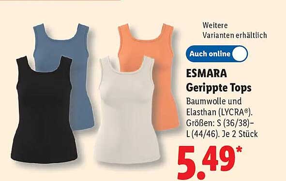 ESMARA Gerippte Tops