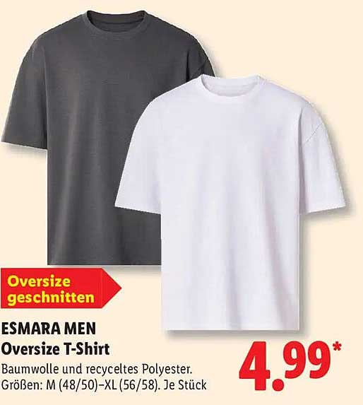 ESMARA MEN Oversize T-Shirt
