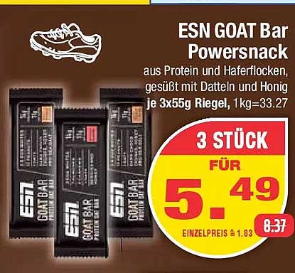 ESN GOAT Bar Powersnack