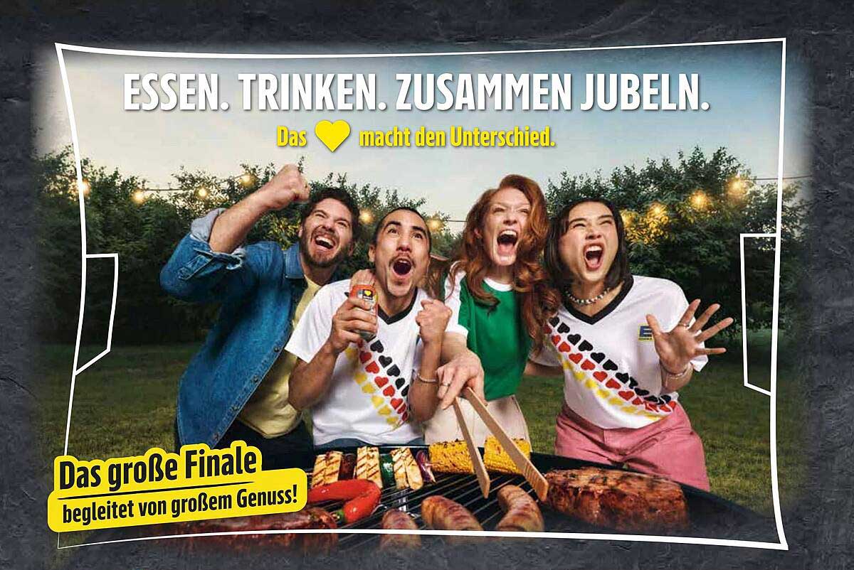 ESSEN. TRINKEN. ZUSAMMEN JUBELN.