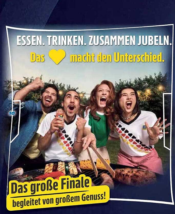 ESSEN. TRINKEN. ZUSAMMEN JUBELN.