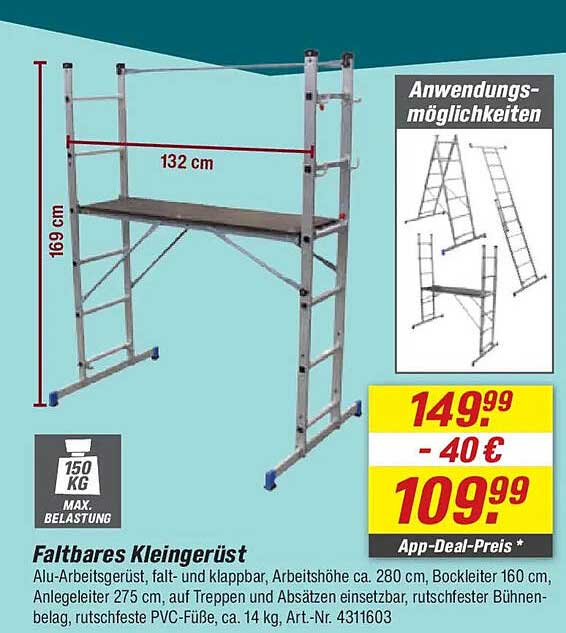 Faltbares Kleingerüst