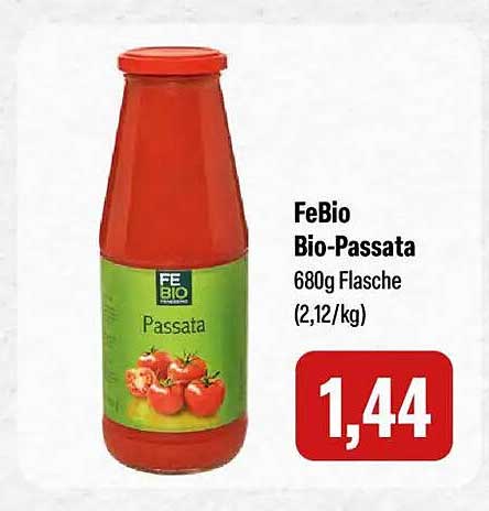 FeBio Bio-Passata 680g Flasche (2,12/kg)