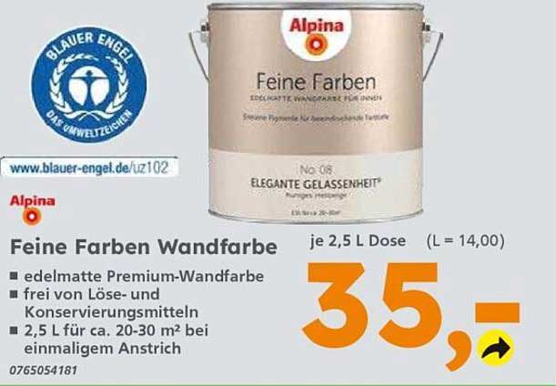 Feine Farben Wandfarbe
