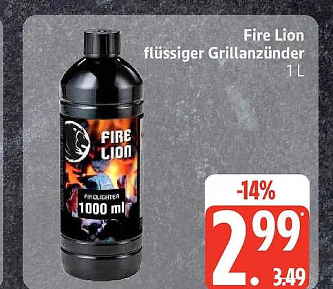 Fire Lion flüssiger Grillanzünder 1L