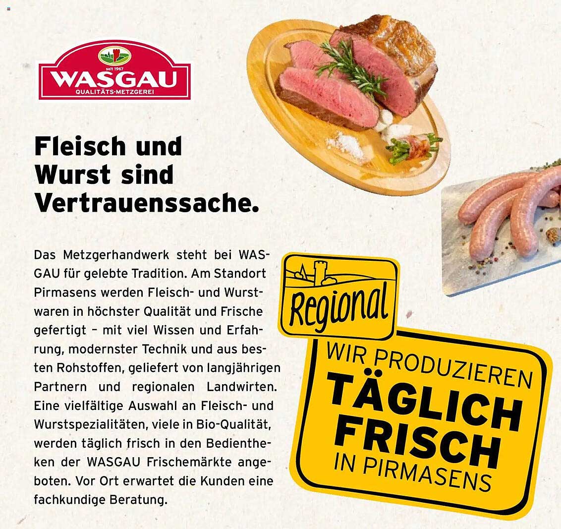 Fleisch und Wurst sind Vertrauenssache.