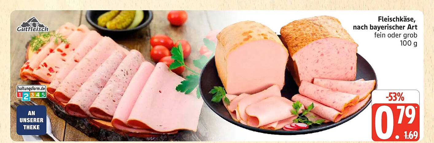 Fleischkäse, nach bayerischer Art fein oder grob 100 g