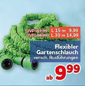 Flexibler Gartenschlauch, versch. Ausführungen