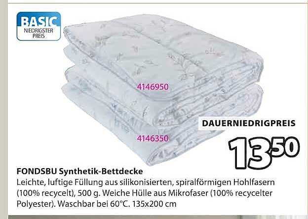 FONDSBU Synthetik-Bettdecke