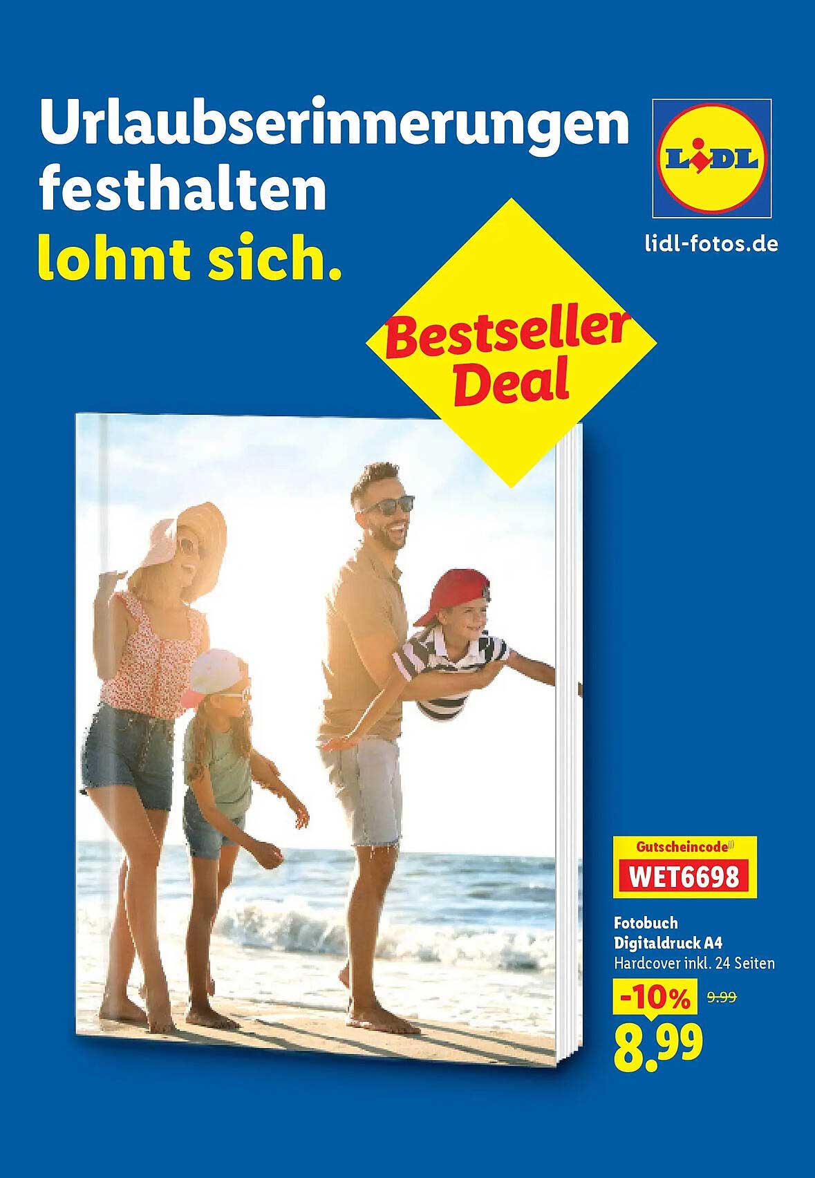 Fotobuch Digitaldruck A4 Hardcover inkl. 24 Seiten