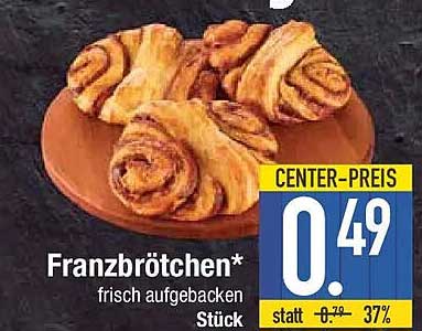 Franzbrötchen* frisch aufgebacken Stück