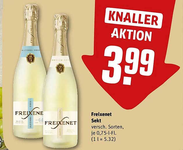 Freixenet Sekt versch. Sorten, je 0,75-l-Fl. (1 l = 5.32)