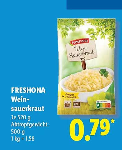 FRESHONA Wein-sauerkraut