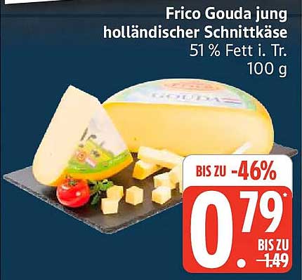 Frico Gouda jung holländischer Schnittkäse