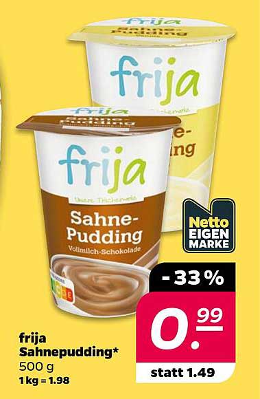 frija Sahnepudding* 500 g