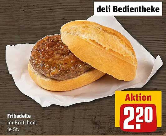 Frikadelle im Brötchen, je St.