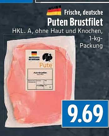 Frische, deutsche Puten Brustfilet