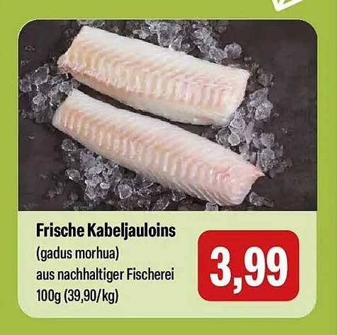Frische Kabeljau-Loin(s)