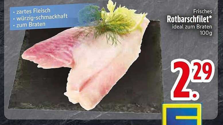 Frisches Rotbarschfilet* ideal zum Braten 100g