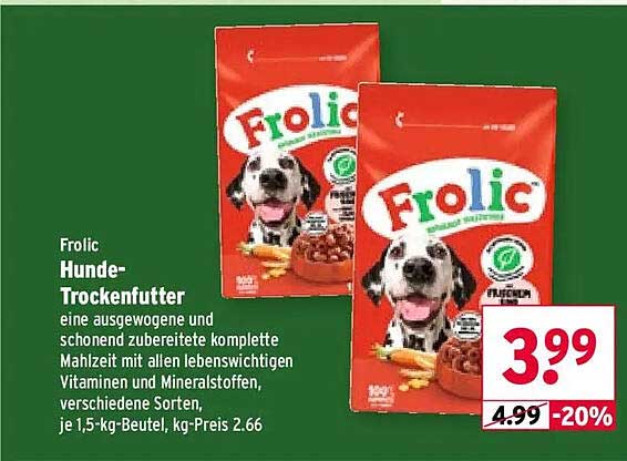 Frolic Hunde-Trockenfutter