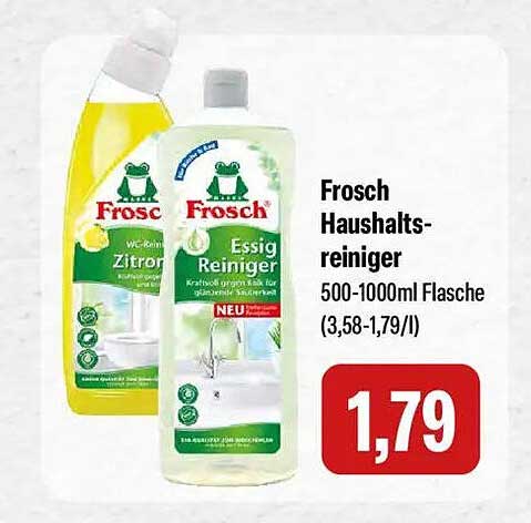 Frosch Haushaltsreiniger 500-1000ml Flasche (3,58-1,79/l)