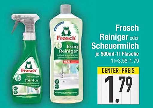 Frosch Reiniger oder Scheuermilch je 500ml-1l Flasche