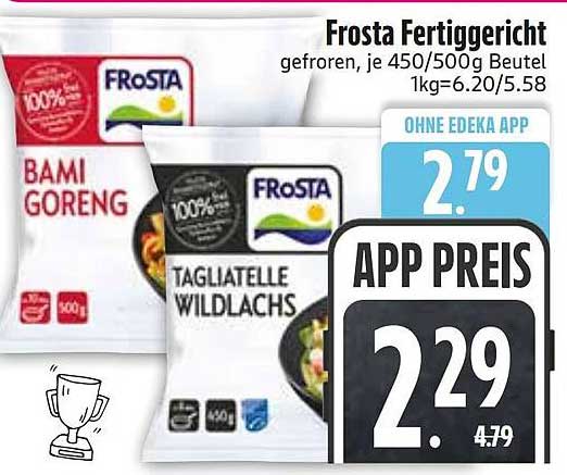 Frosta Fertiggericht gefroren, je 450/500 g Beutel 1kg=6.20/5.58