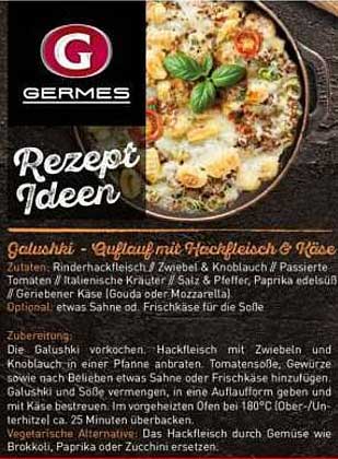 Galushki - Auflauf mit Hackfleisch & Käse