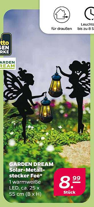 GARDEN DREAM Solar-Metall-stecker Fee*