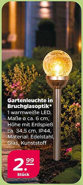 Gartenleuchte in Bruchglasoptik*
