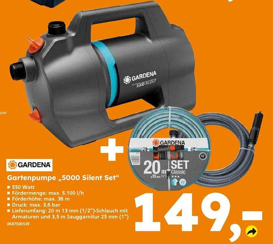 Gartenpumpe „5000 Silent Set“