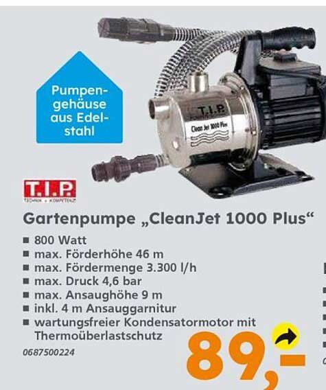 Gartenpumpe „CleanJet 1000 Plus“