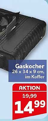 Gaskocher 26 x 34 x 9 cm, im Koffer