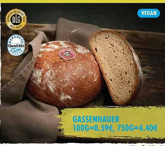 GASSENHAUER 100G=0.59€, 750G=4.40€