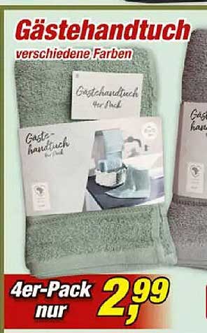 Gästehandtuch verschiedene Farben